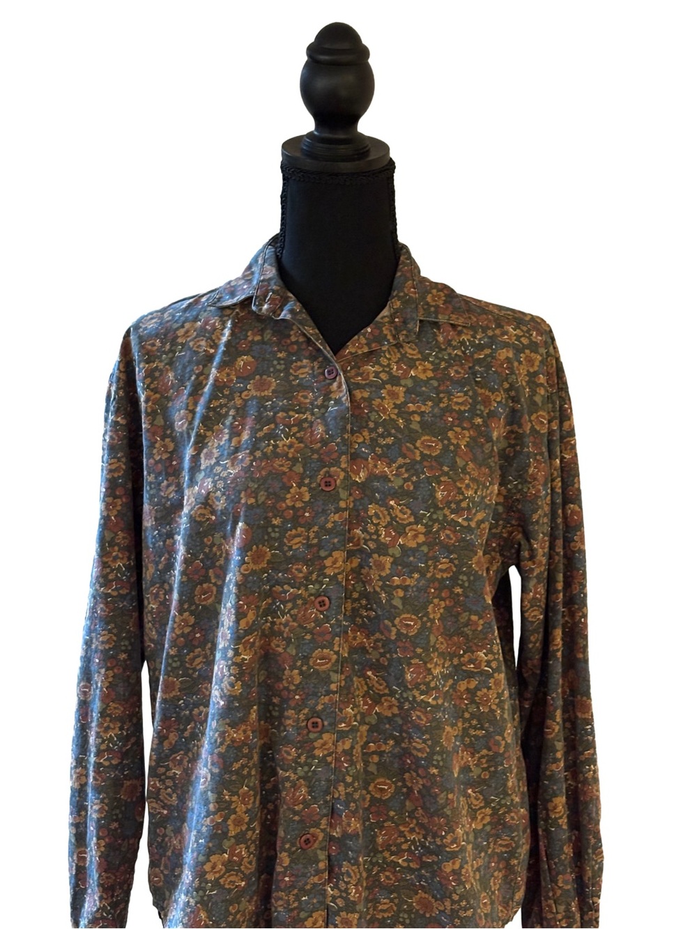 Woolrich Floral Button Up Shirt Small Cottagecore Cotton - Picture 4 of 5